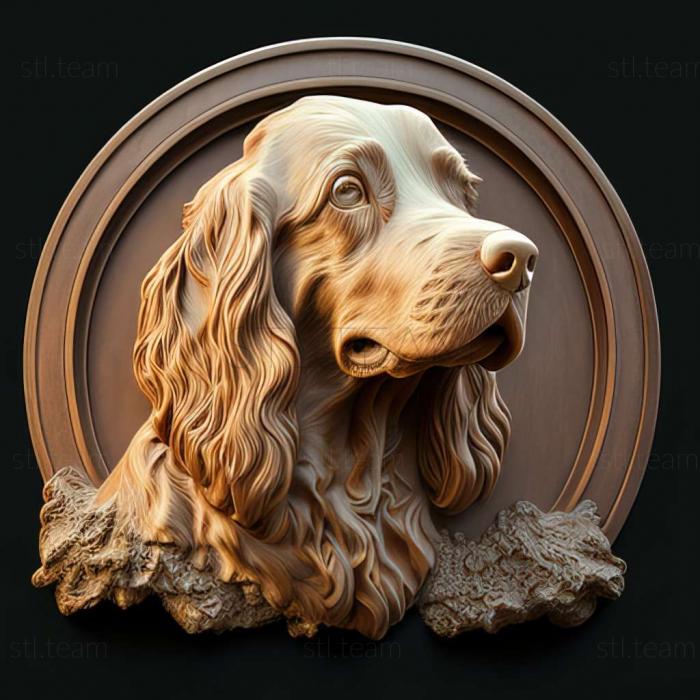 3D model English Water Spaniel dog (STL)